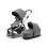 SLEEK GREY MELANGE INCL BASSINET 25