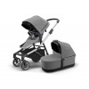 SLEEK GREY MELANGE INCL BASSINET 25