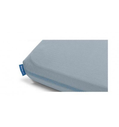 FITTED SHEET STEEL BLUE 70X140 22