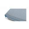 FITTED SHEET STEEL BLUE 70X140 22