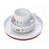 DISH SET PORC/SILI GARD EXPL SNAIL 25