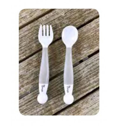 B- BENDABLE SPOON AND FORK GRIJS 24