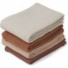 LEON MUSLIN CLOTH 4 PACK ROSE MIX 22
