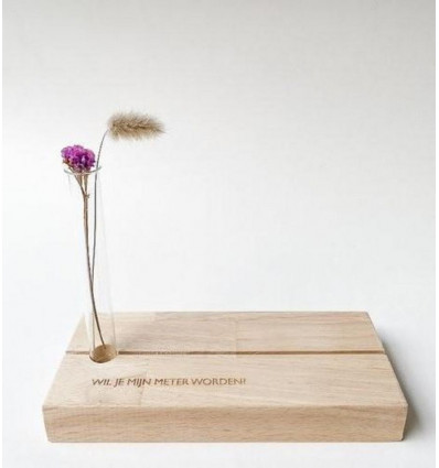 MEMORY SHELF RUBBERWOOD WIL JIJ MIJN 20