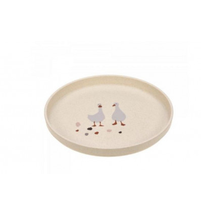 PLATE PP/CEL TINY FARM SHEEP/GOOS NAT 25