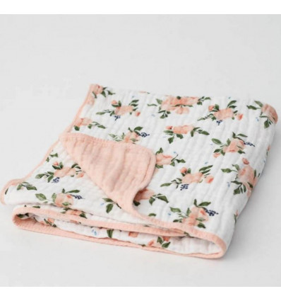 MUSLIN CHANGING PAD COVER ROSES 23