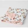 MUSLIN CHANGING PAD COVER ROSES 23