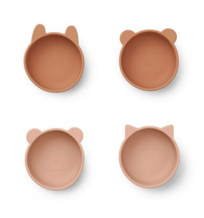 IGGY SILICONE BOWLS 4P TUSCANY ROSE MIX