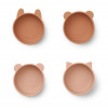 IGGY SILICONE BOWLS 4P TUSCANY ROSE MIX