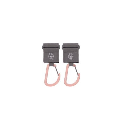 CAS STROL HOOKS+CARABIN 2P GREY 25
