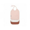 MUSLIN/TERRY M BIB PINK/MILKY/RUST 24