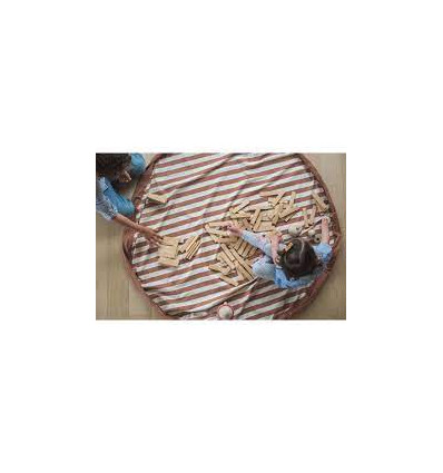 SPEELMAT/ZAK 140CM STRIPES BLACK 25