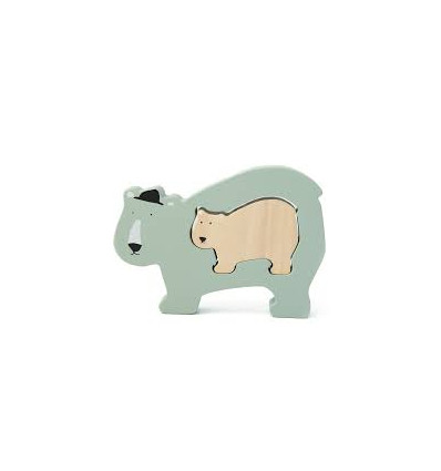 WOODEN BABY PUZZLE MR. POLAR BEAR 232