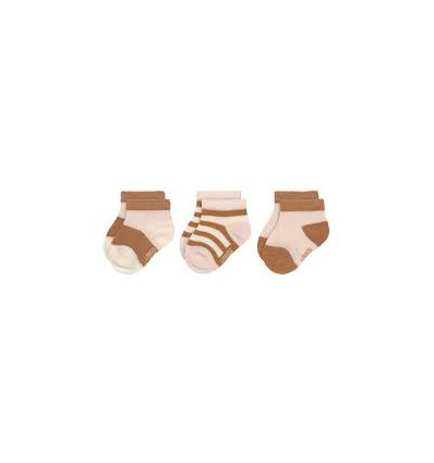 SNEAK SOCK 3PC PINK/CARAM23-26 23