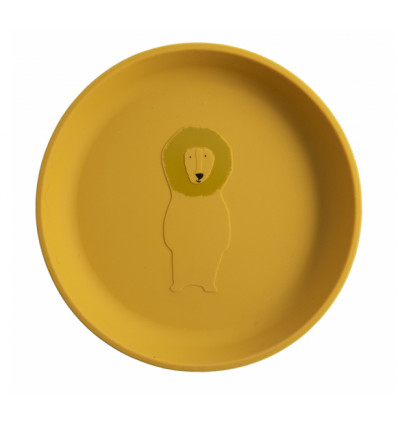 SILICONE PLATE MR. LION YELLOW 25