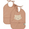 WATERPROOF BIB 2-PACK MRS. CAT 25