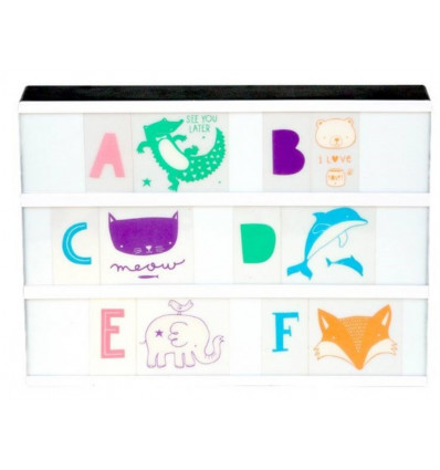 LIGHTBOX LETTER SET ABC PASTEL 21