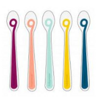 SET BABY SPOONS SILICONE 1ER AGE X5 232