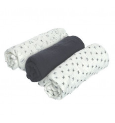 M&M18 CACHOU 3DOEK 70X70 BIO MOUSSELI 20