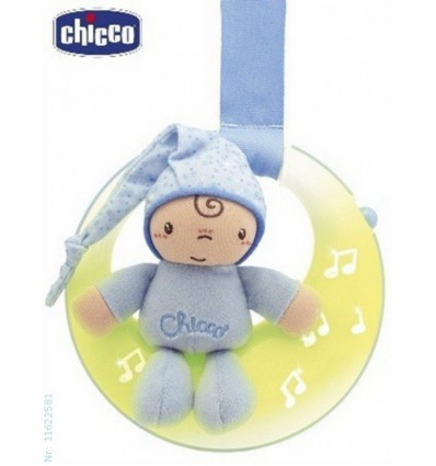 VEILLEUSE MUSICALE PETITE LUNE BLEU 22