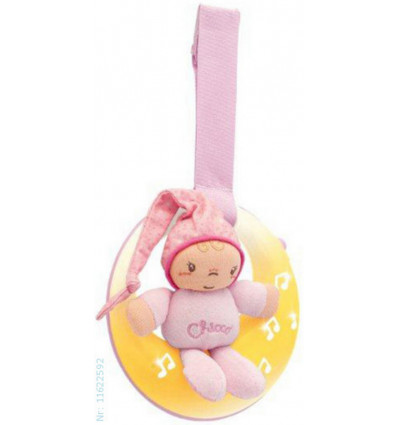 VEILLEUSE MUSICALE PETITE LUNE ROSE 22