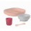 SET VAISSELLE SILICONE 4 PIECES PINK 243