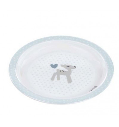 PLATE MELAMINE/SIL LELA LIGHT BLUE 201