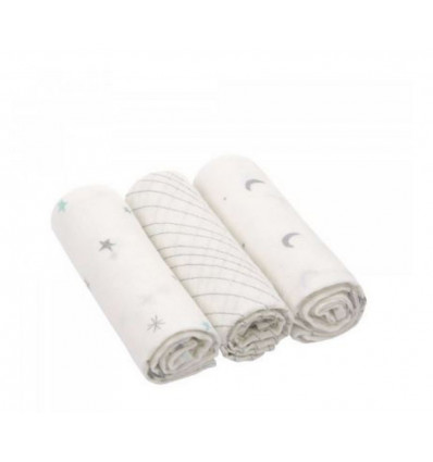 HEAVENLY SOFT SWADDLE L STARS & MOON 201