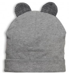 S02 B BONNET TEDDY BEAR EARS GREY 8