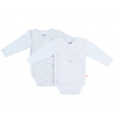 M&M BODY LOT CROISE ML GRIS CHINE 12M