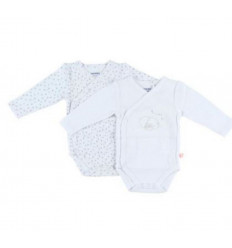 M&M BODY LOT CROISE ML GRIS CHINE 9M