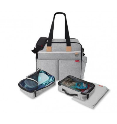 DIAPER BAGS DUO WEEKENDER GREY MELANG 20