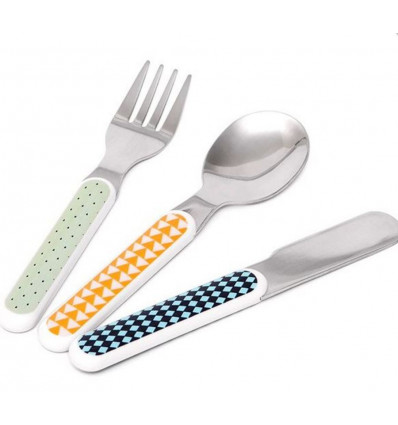 CUTLERY SET MOUSE DROPS PEBBLE 9