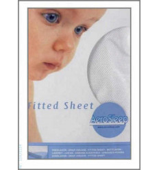 AEROSLEEP SAFE FIT SHEET WHITE 90X40 24
