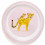 BAMBOO PLATE LEOPARD PEACH 9