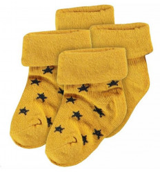 U SOCKS 2P LEVI STARS 0-3M YELLOW 21