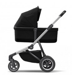SLEEK MIDNIGHT BLACK INCL BASSINET 25