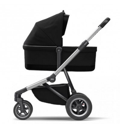 SLEEK MIDNIGHT BLACK INCL BASSINET 25