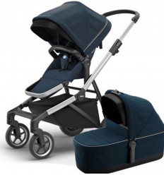 SLEEK NAVY BLUE INCL BASSINET 25