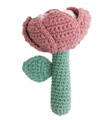 CROCHET RATTLE FLOWER 0+ 201