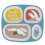 MELAMINE PLATE 4 ROOMS SINGING BIRDS 201