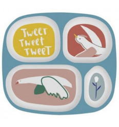 MELAMINE PLATE SINGING BIRDS 201