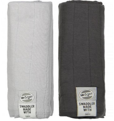 SWADDLER SOLID MIST/CARBON 120X120 20