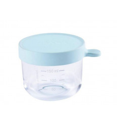 GLAZEN BEWAARPOTJE 150ML LICHTBLAUW 243
