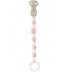 ATTACHE SUCETTE ROSE CLAIR-BLANC 241