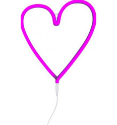 NEON STYLE LIGHT HEART PINK EU 8