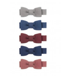 5 X MARTHA BOW SALON CLIPS PASTEL 212