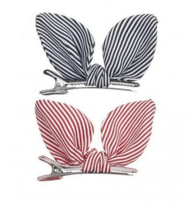STRIPE BUNNY EARS CLIPS 8