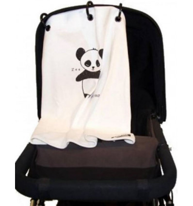 KURTIS PRAM CURTAIN PANDA BLACK&WHITE 22