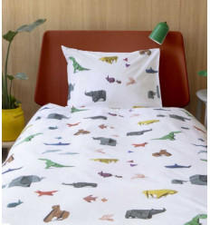 OVERTREK BED 140X220 + SL PAPER ZOO 8